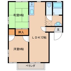 フレグランス立野Ⅰの物件間取画像